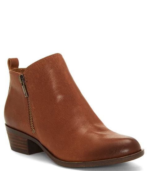 lucky brand booties basel|lucky brand block heel boots.